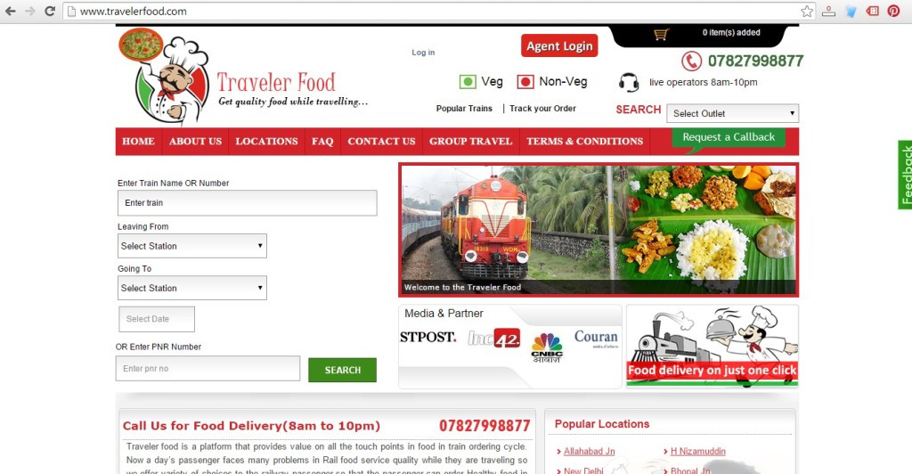 Traveler Food Home Page
