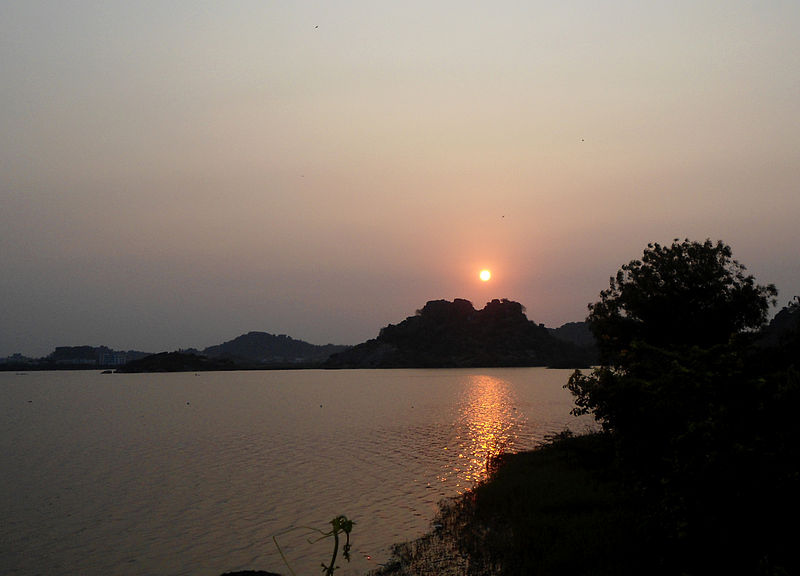 Sunset at Bhadrakali Lake